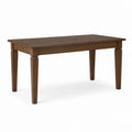 Esstisch Nussbaumfarben aus MDF und Massivholz rechteckig 120 x 80 x 75 cm